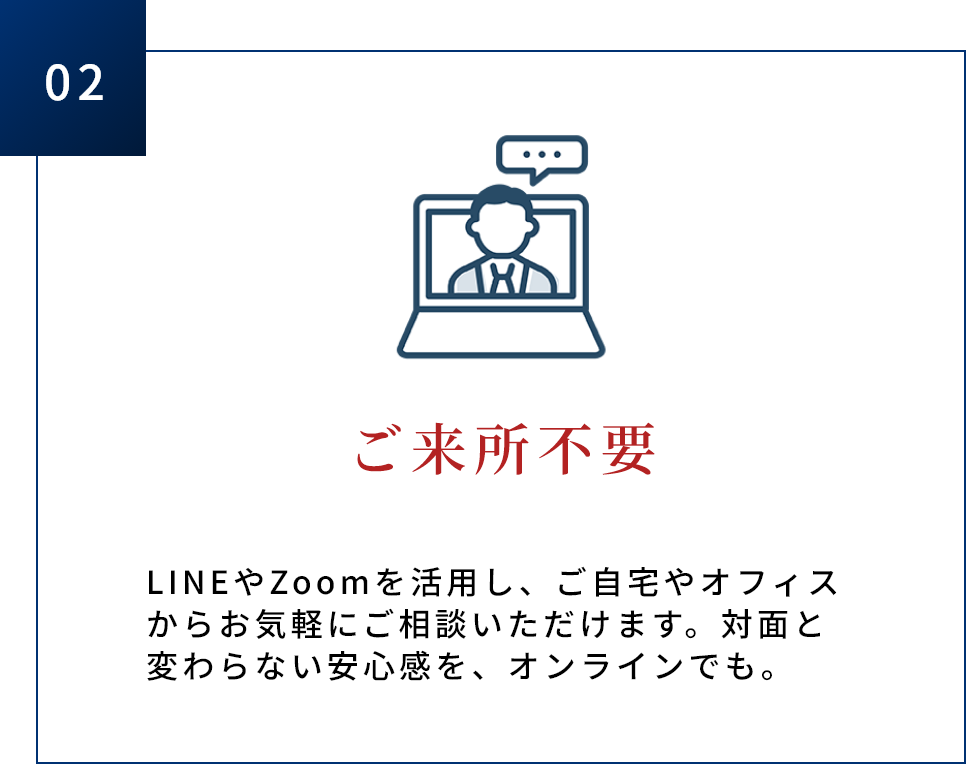 ご来所不要